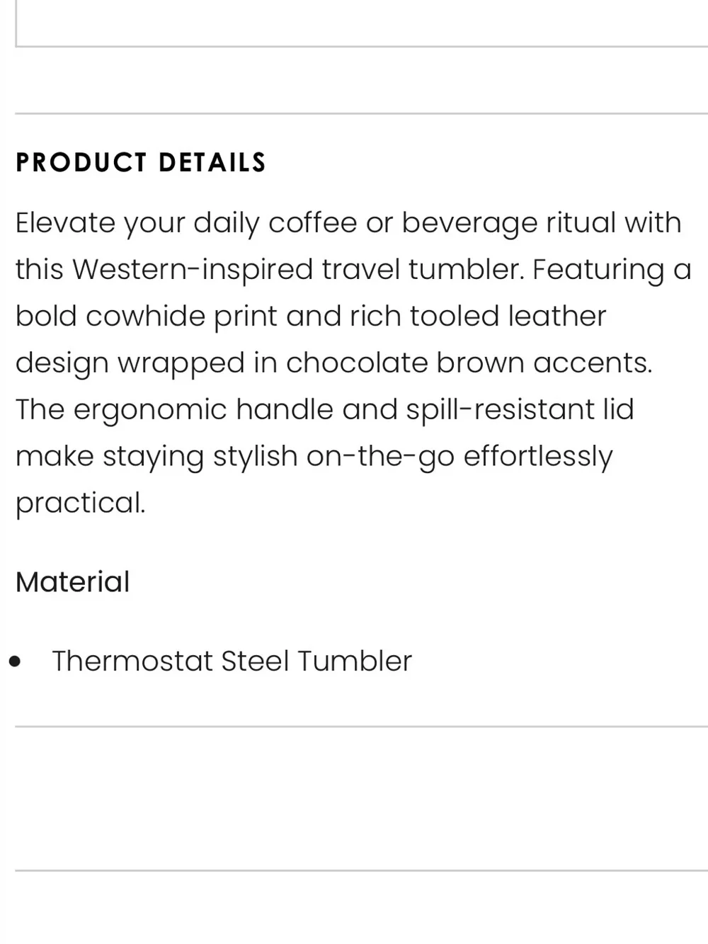 Brown Cowhide Pattern Insulated Travel Mug with Leather Wrap